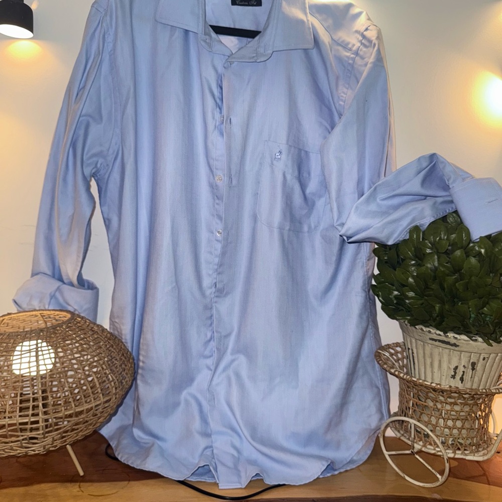 Polo by Ralph Lauren Blue Dress Shirt Classic Button-Down